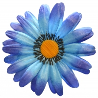 Ромашка атлас синій