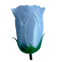 Бутон атлас белый