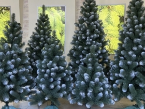 Christmas tree with snow