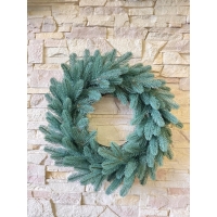 Литий вінок новорічний діаметром 58 см. блакитний