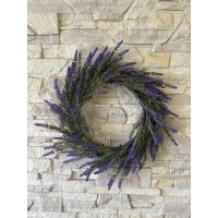 Wreath with artificial lavender
