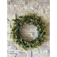 Вінок з штучною шавлією лайм