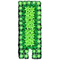 Decorated grave frame made of artificial needles