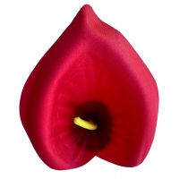 Головка калла атласная красная
