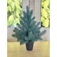 Ялинка сувенірна блакитна 50 см. в горщику