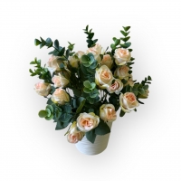 Букет троянди карликової в кашпо