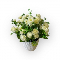 Букет гвоздики карликової в кашпо