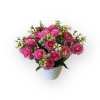 Букет жоржини в кашпо