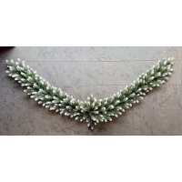 Гирлянда литая 2,2 м. с белыми кончиками