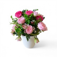 Букет Пион в кашпо